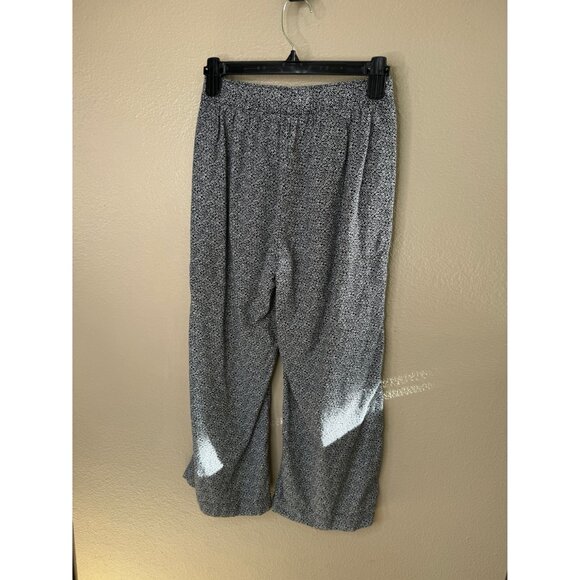 Abercrombie & Fitch Women's Blue Floral Pants XS elastic waist pull on cotton - Picture 5 of 7